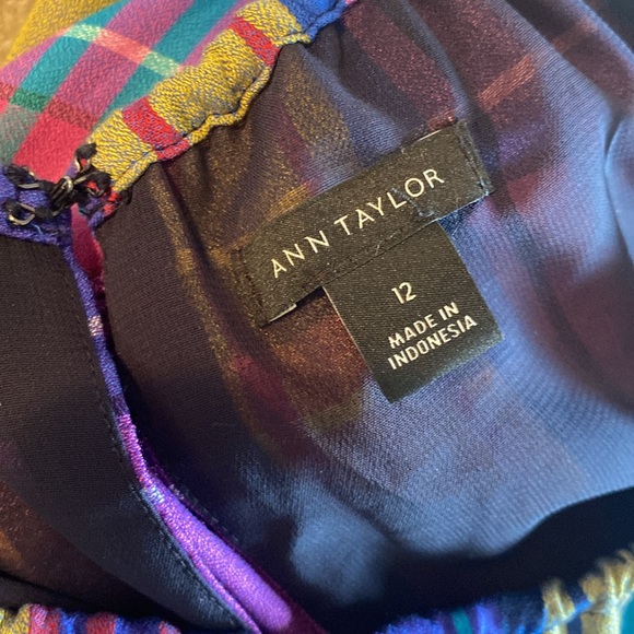 Ann Taylor size 12 colorful maxi dress lined - Picture 8 of 10